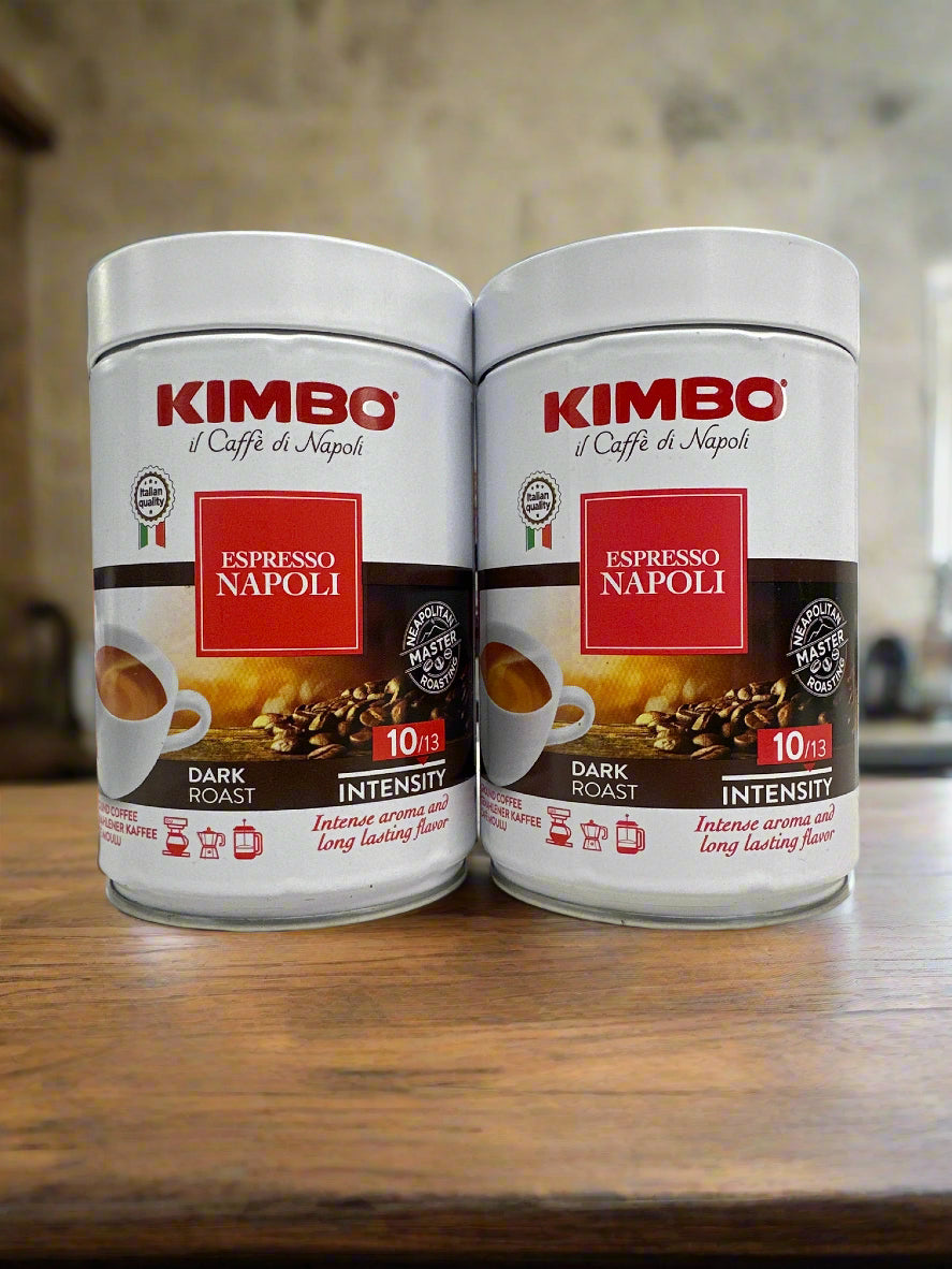 Kimbo Coffee Grounds “Espresso Napoli” 8.8oz 2pk