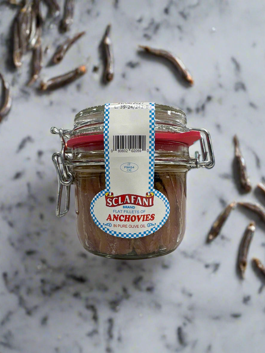 Sclafani Flat Fillets of Anchovies 8.1oz