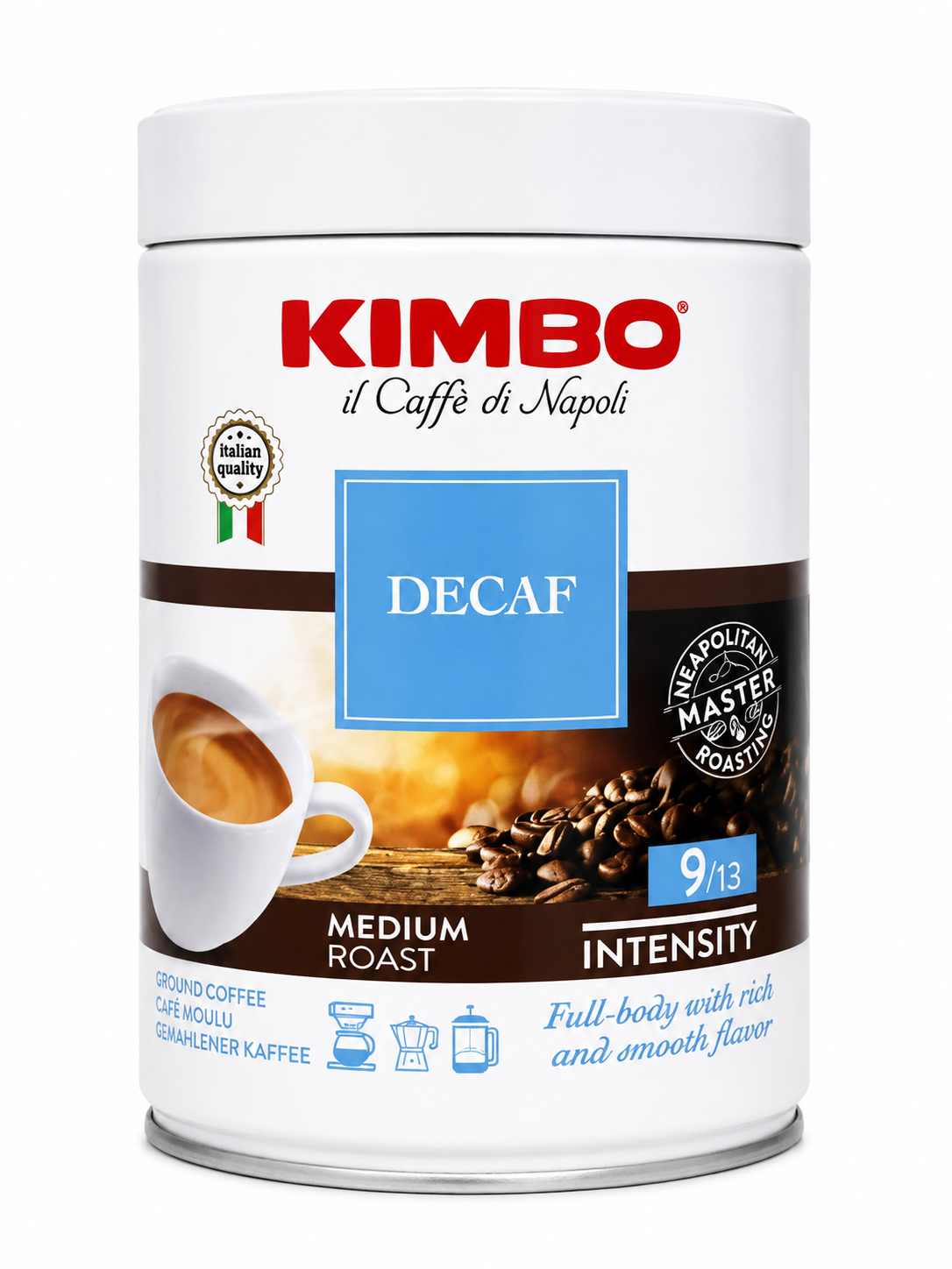 Kimbo DECAF Coffee Grounds 8.8oz