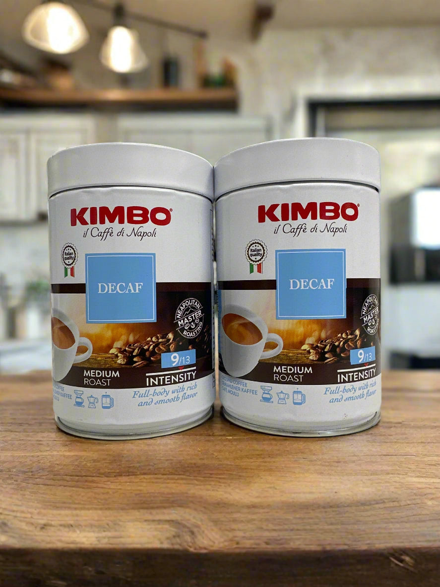 Kimbo DECAF Coffee Grounds 8.8oz 2pk