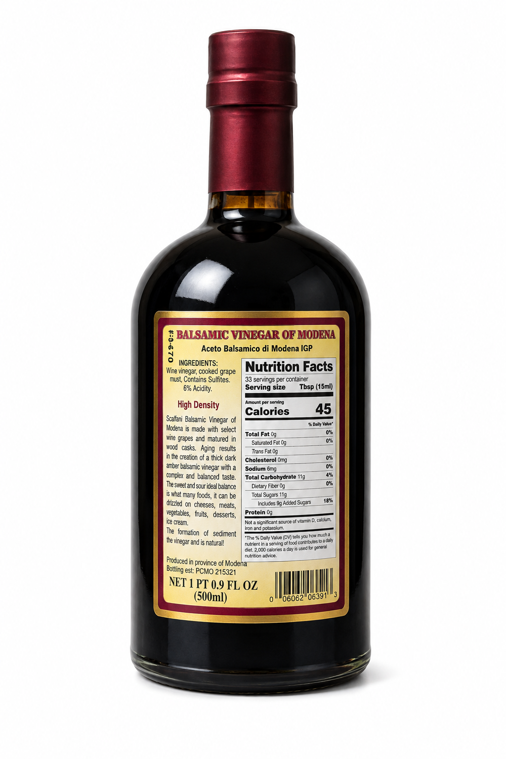 Sclafani Balsamic Vinegar of Modena 500ml