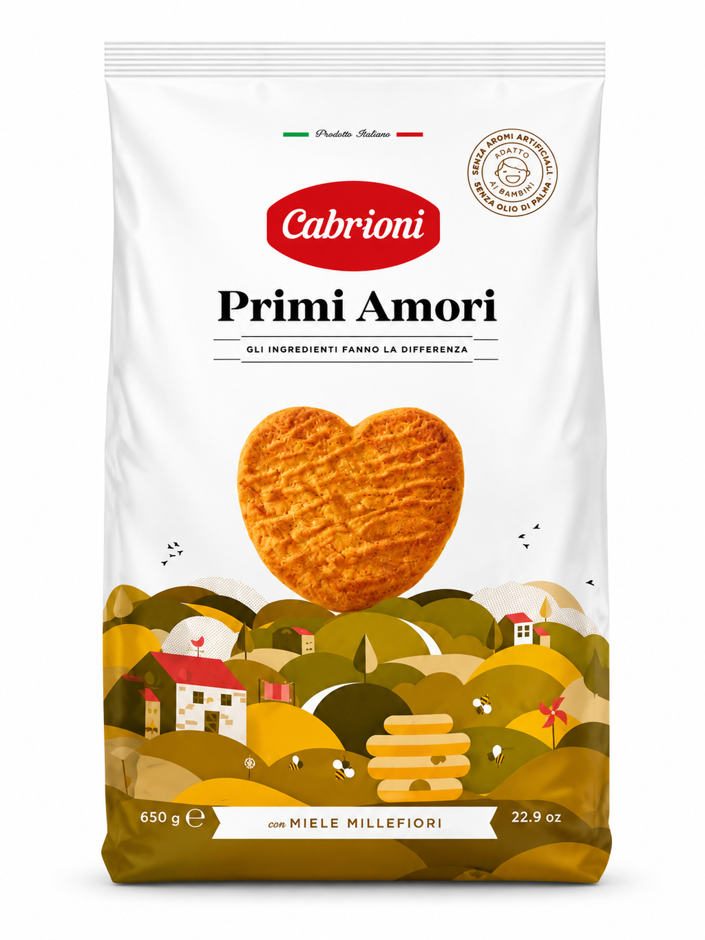 Cabrioni Primi Amori Honey Cookies – 22.9 oz (650 g)