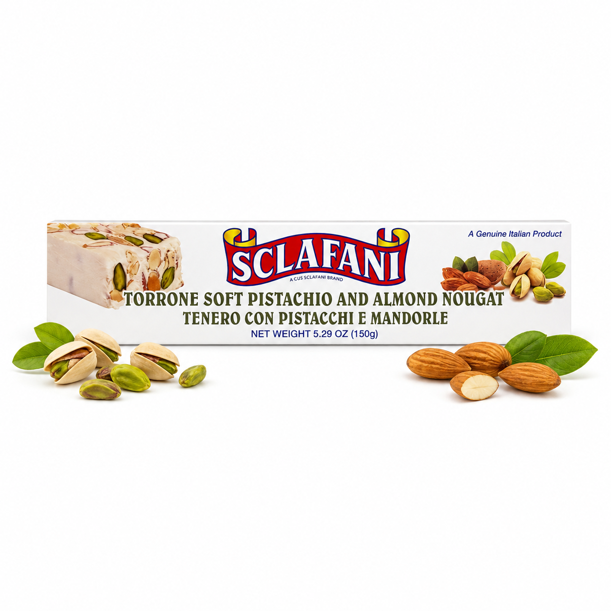 Sclafani Torrone Pistachio 5.29oz