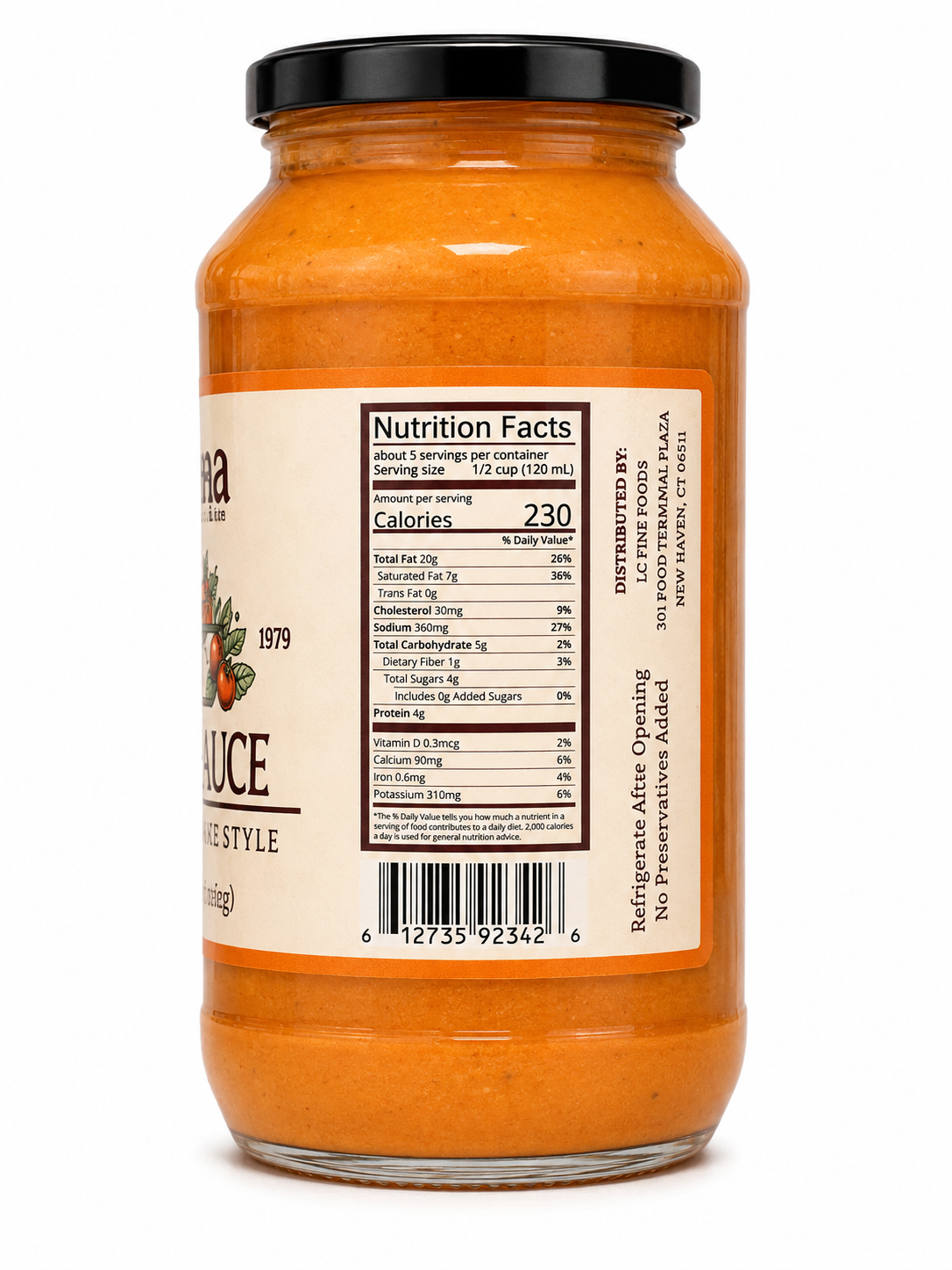 Kristina Brand Vodka Sauce 24oz