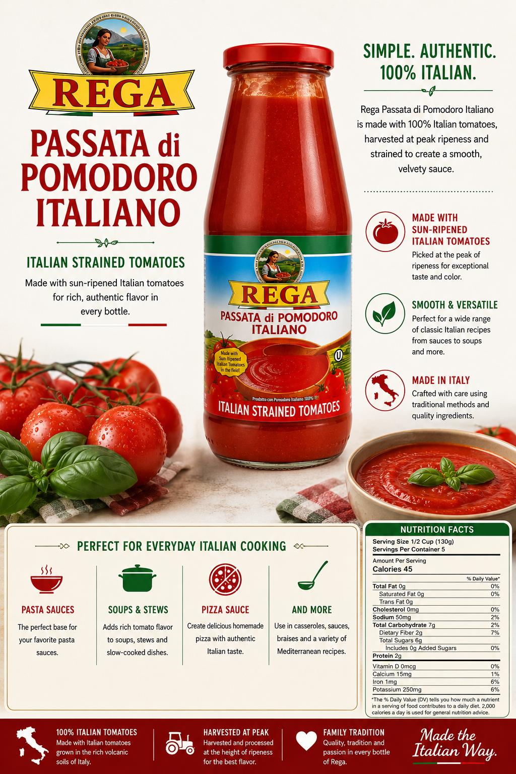 REGA Strained Tomato 24oz