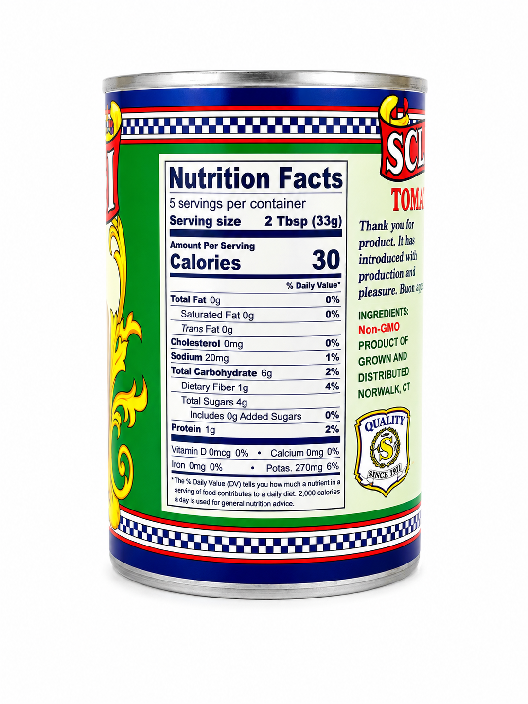 Sclafani Tomato Paste 6oz