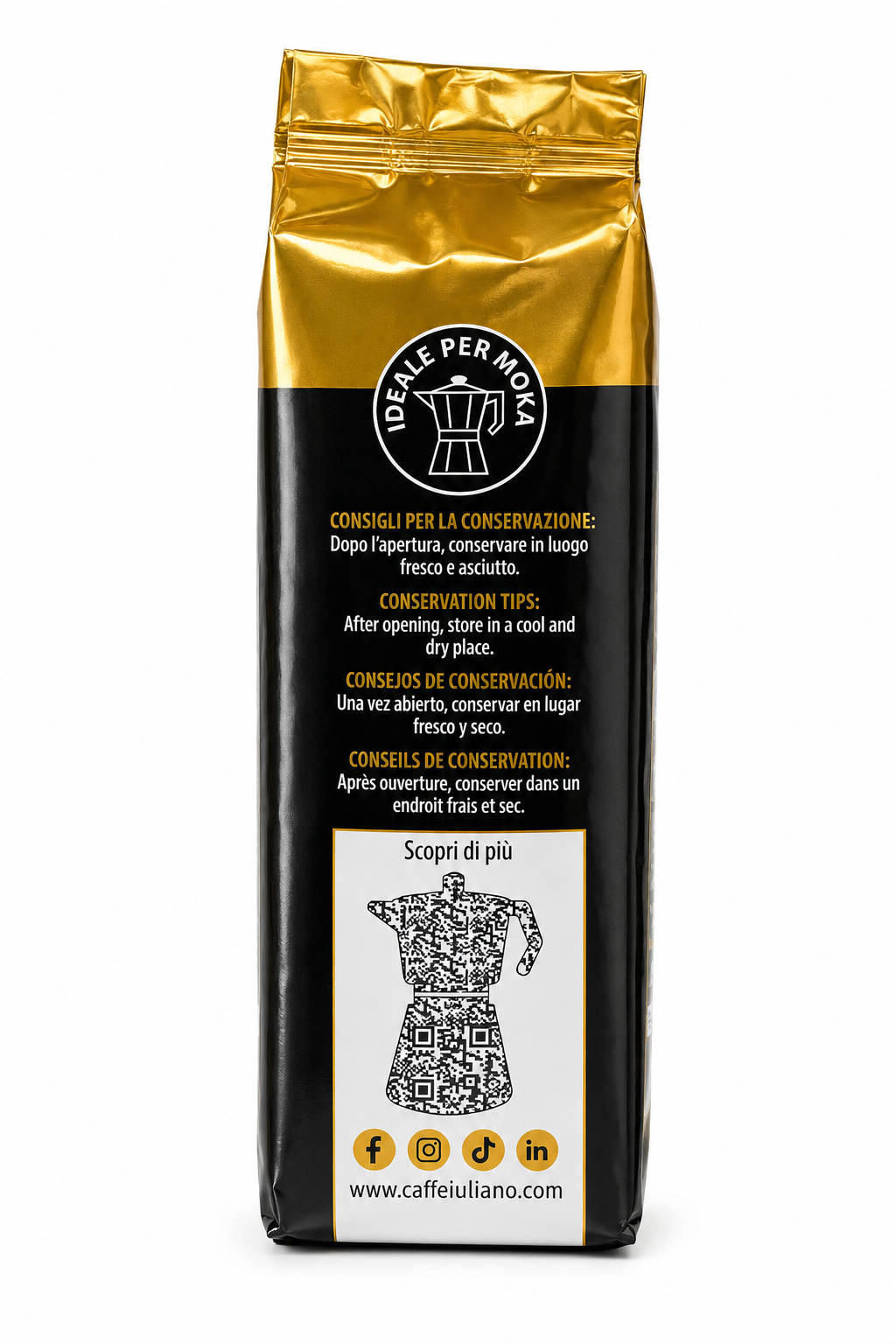 Caffè Iuliano Granaroma Napoli Ground Italian Coffee – 250g