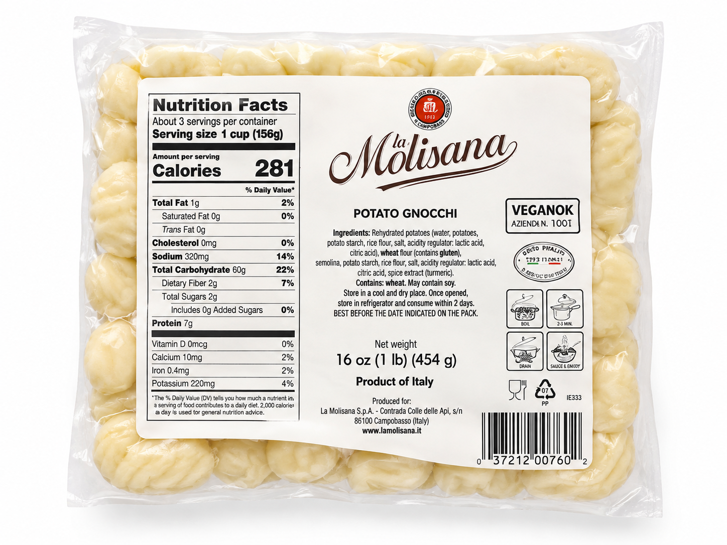 La Molisana Potato Gnocchi – 16 oz | Product of Italy