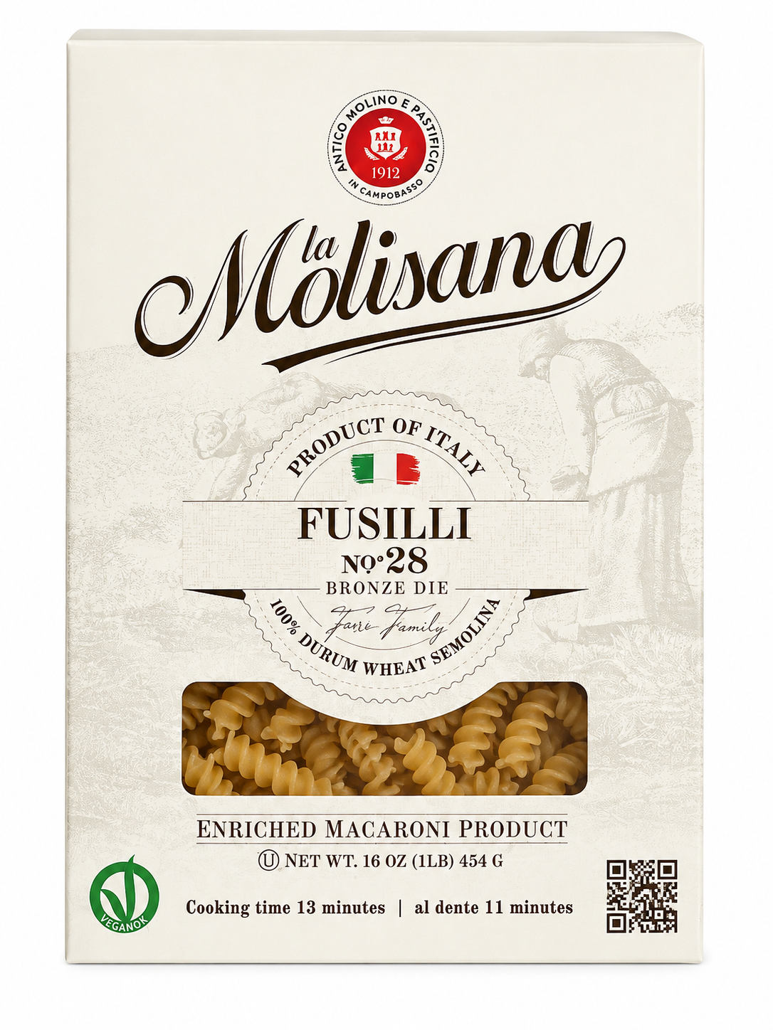 La Molisana Italian Pasta Variety Bundle – 5 Classic Cuts, 1 lb Each