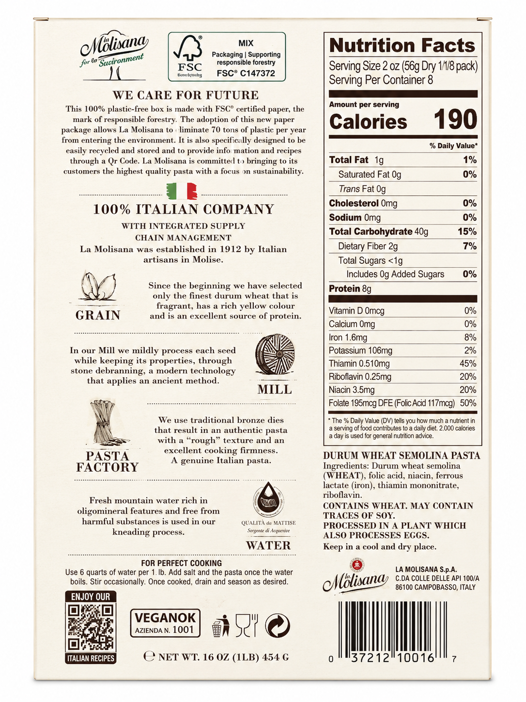 La Molisana Rigatoni No. 31 – Bronze Die Italian Pasta, 16 oz