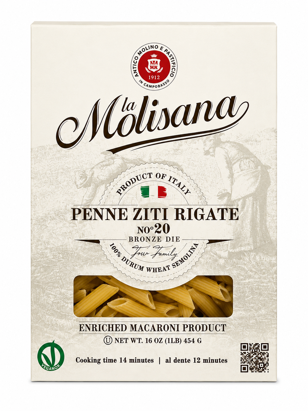 La Molisana Italian Pasta Variety Bundle – 5 Classic Cuts, 1 lb Each