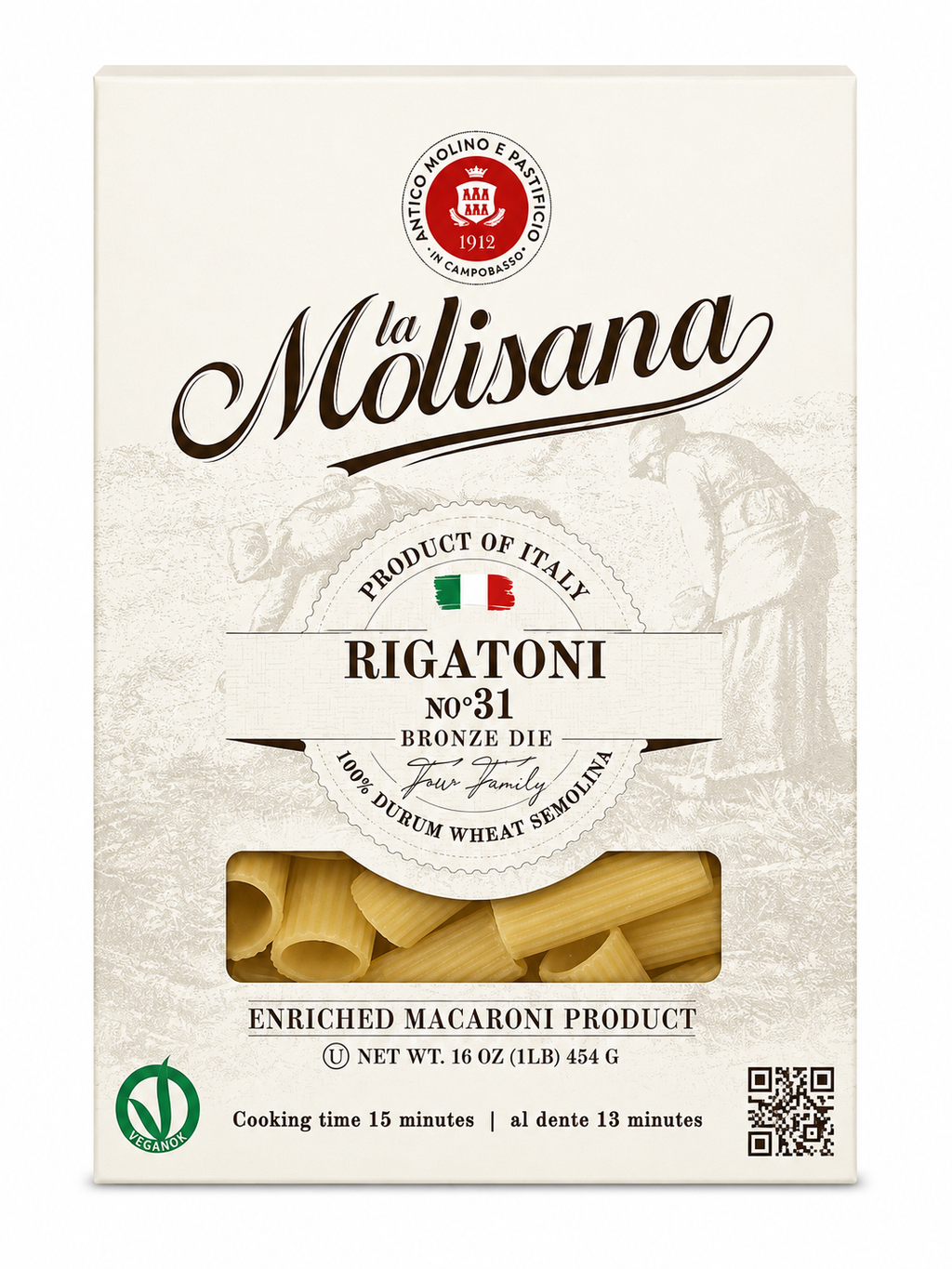 La Molisana Italian Pasta Variety Bundle – 5 Classic Cuts, 1 lb Each