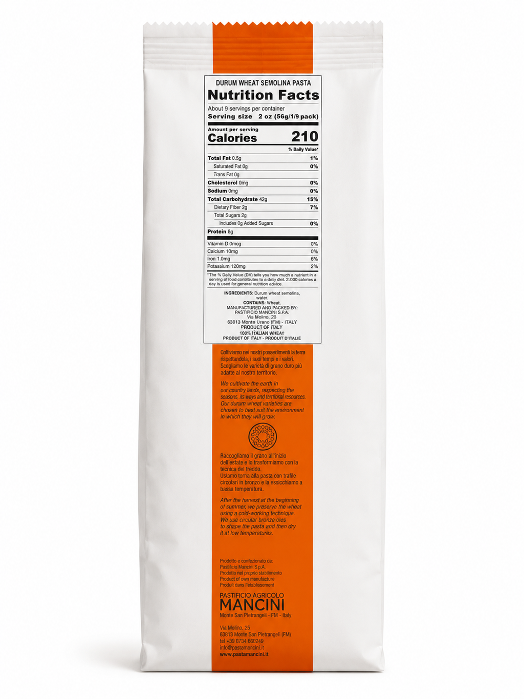 Mancini Pastificio Agricolo Rigatoni – 500g