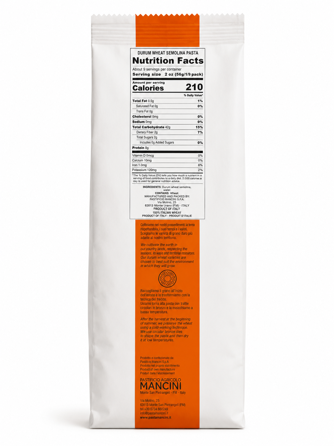 Mancini Pastificio Agricolo Rigatoni – 500g