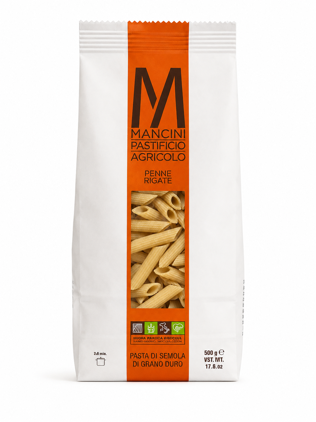 Mancini Pastificio Agricolo Penne Rigate – 500g