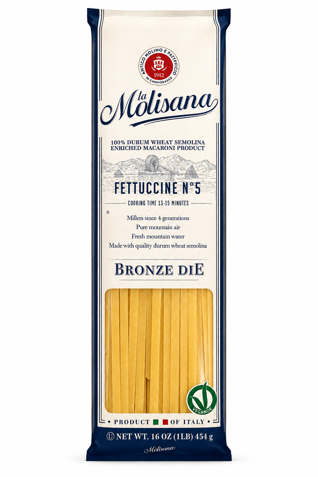La Molisana Italian Pasta Variety Bundle – 5 Classic Cuts, 1 lb Each