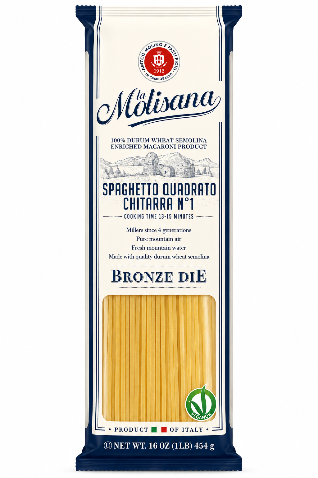 La Molisana Italian Pasta Variety Bundle – 5 Classic Cuts, 1 lb Each
