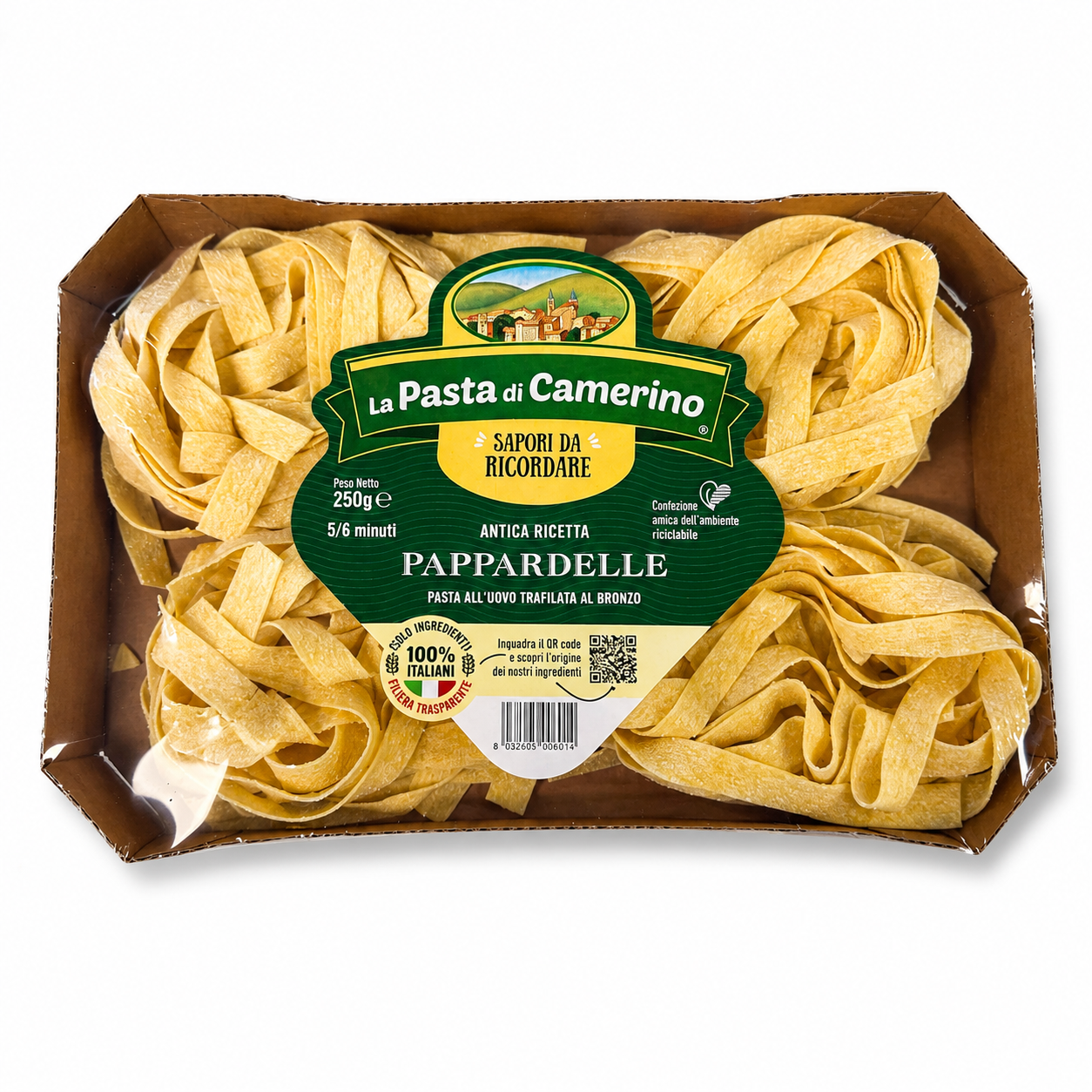 Pasta di Camerino Pappardelle – Traditional Italian Egg Pasta, 250g