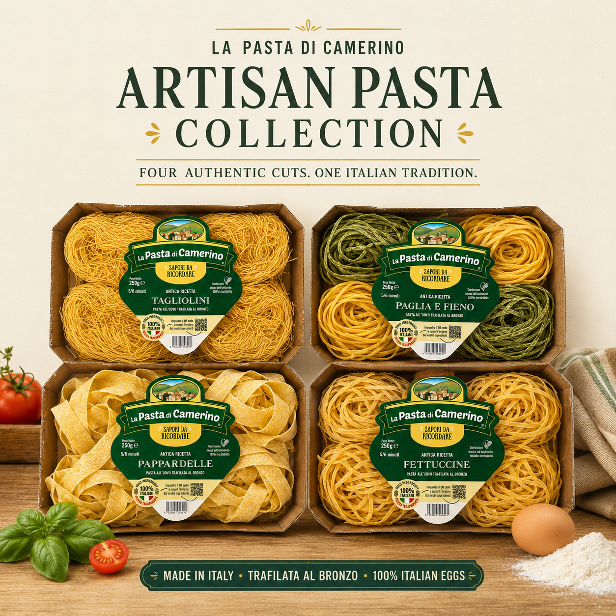 Pasta di Camerino Artisan Pasta Collection – 4 Pack