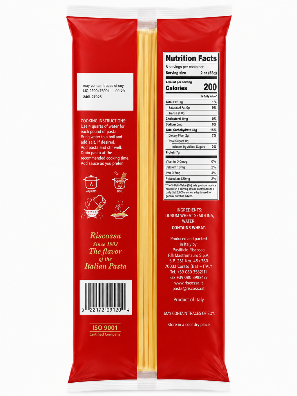 Riscossa Linguine N°12 – Italian Pasta, 1 lb
