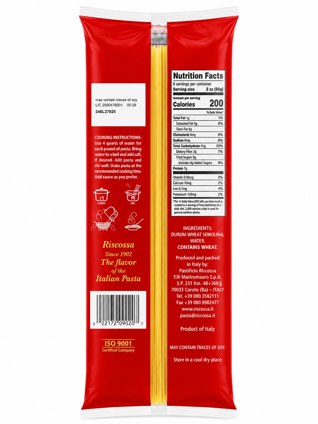 Riscossa Spaghetti N°2 – Italian Pasta, 1 lb
