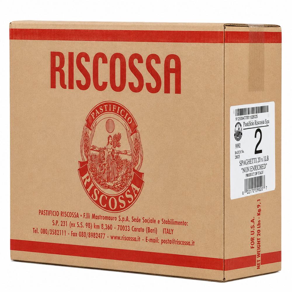 Riscossa Spaghetti No. 2 – 20 x 1 lb Case